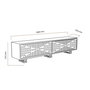Hanah Home Soporte de TV Askal - Ud, Roble y Blanco
